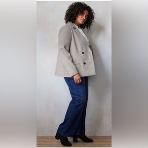 Lauren Conrad Women’s birch double breasted notch collar blazer jacket size 4X